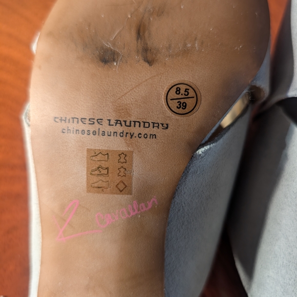 Chinese Laundry Kristin CAVALLARI Light Blue Crisscross Mules - Picture 8 of 10